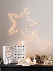Lights4fun Rose Gold Light Up LED Christmas Star - Image 6 of 8
