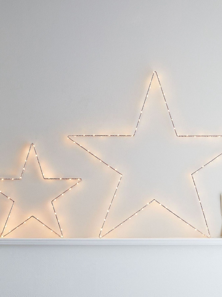Lights4fun Rose Gold Light Up LED Christmas Star - Image 8 of 8