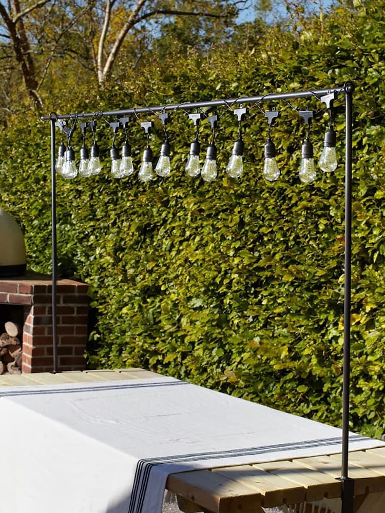 Lights4fun 15 Drop Bulb Battery Operated Festoon Lights - Image 1 of 4