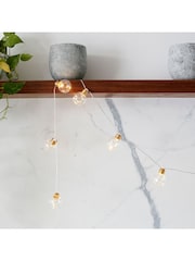 Lights4fun Brass Micro Fairy Light Battery Festoon Lights - Image 1 of 3