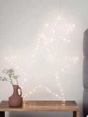 Lights4fun Set of 2 Light Up LED Stars - Image 2 of 6
