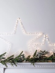 Lights4fun Set of 2 Light Up LED Stars - Image 3 of 6