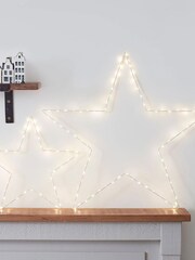 Lights4fun Set of 2 Light Up LED Stars - Image 4 of 6