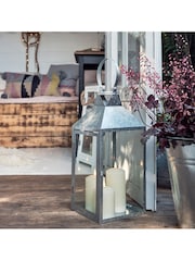 Lights4fun Large Metal Outdoor Lantern With TruGlow Candle Trio - Image 6 of 7