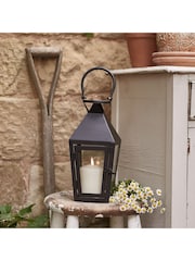 Lights4fun Black Garden Lantern With TruGlow® Outdoor Candle - Image 3 of 3