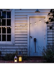 Lights4fun Rustic Wooden Battery LED Candle Outdoor Lantern - Image 6 of 7