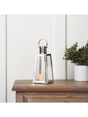 Lights4fun Stainless Steel Battery Operated LED Indoor Candle Lantern - Image 1 of 8