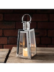 Lights4fun Stainless Steel Battery Operated LED Indoor Candle Lantern - Image 7 of 8