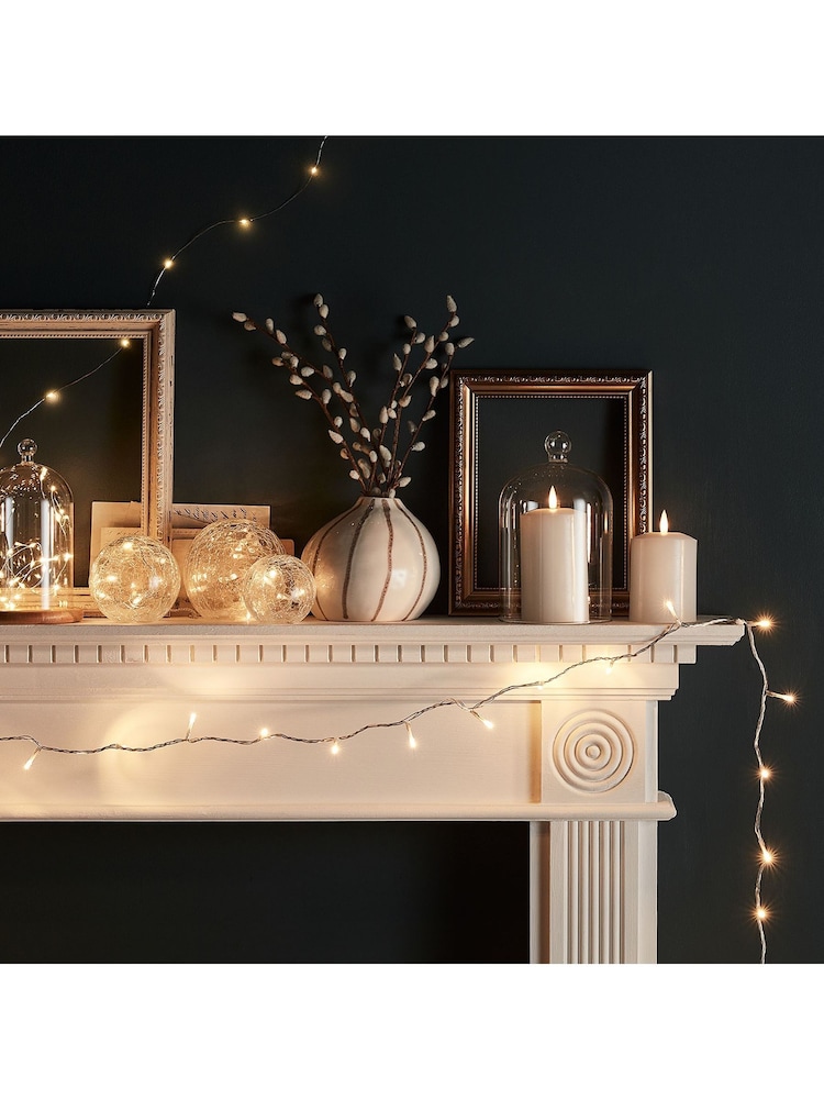 Lights4fun White TruGlow LED Pillar Candle Trio - Image 6 of 6