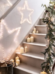Lights4fun TruGlow LED Slim Pillar Candle Trio - Image 5 of 10