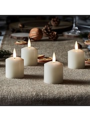 Lights4fun Set of 4 TruGlow LED Votive Candles - Image 1 of 11
