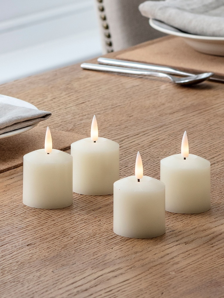 Lights4fun Set of 4 TruGlow LED Votive Candles - Image 4 of 4 Lights4fun Set of 4 TruGlow LED Votive Candles - Image 4 of 4