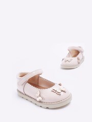 River Island Pink Leather Butterfly Mary Jane Shoes - Image 4 of 4