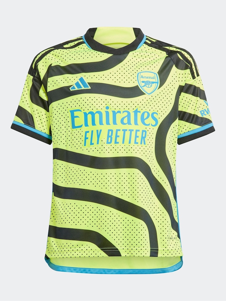 adidas Neon Sport Performance Junior Arsenal 23/24 Away Jersey - Image 2 of 6