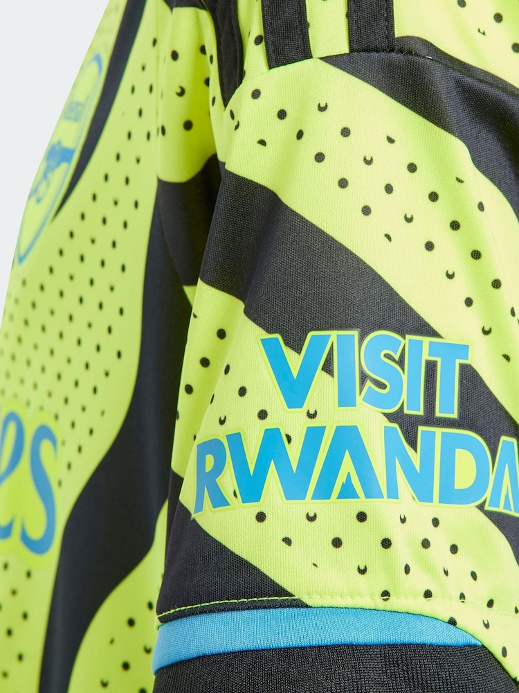 adidas Neon Sport Performance Junior Arsenal 23/24 Away Jersey - Image 6 of 6