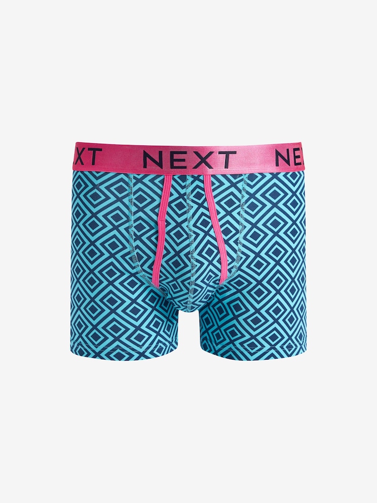 Bold Geo 4 pack A-Front Boxers - Image 2 of 7