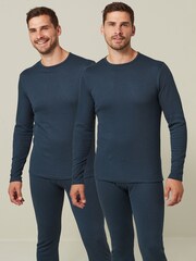 Navy 2 Pack Thermal Long Sleeve Top - Image 1 of 13