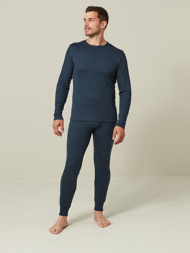 Navy 2 Pack Thermal Long Sleeve Top - Image 2 of 13