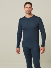 Navy 2 Pack Thermal Long Sleeve Top - Image 3 of 13