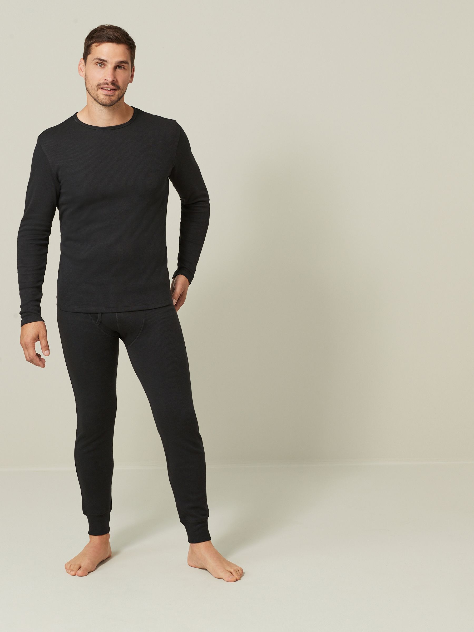black long sleeve thermal top