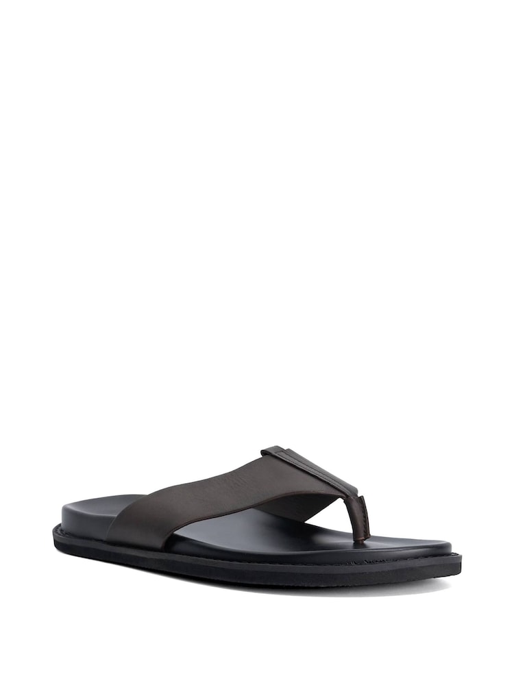 Dune London Brown Irvin Smart Sandals - Image 2 of 5