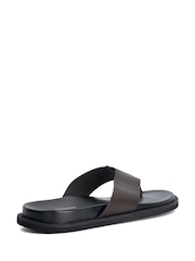 Dune London Brown Irvin Smart Sandals - Image 3 of 5