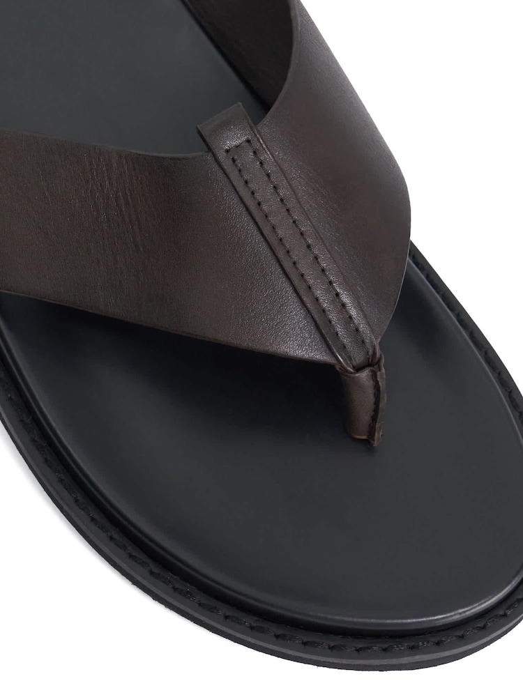 Dune London Brown Irvin Smart Sandals - Image 5 of 5