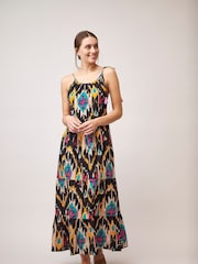 Dream Black Printed Saima Maxi Dress - Image 1 of 2