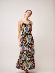 Dream Black Printed Saima Maxi Dress - Image 2 of 2
