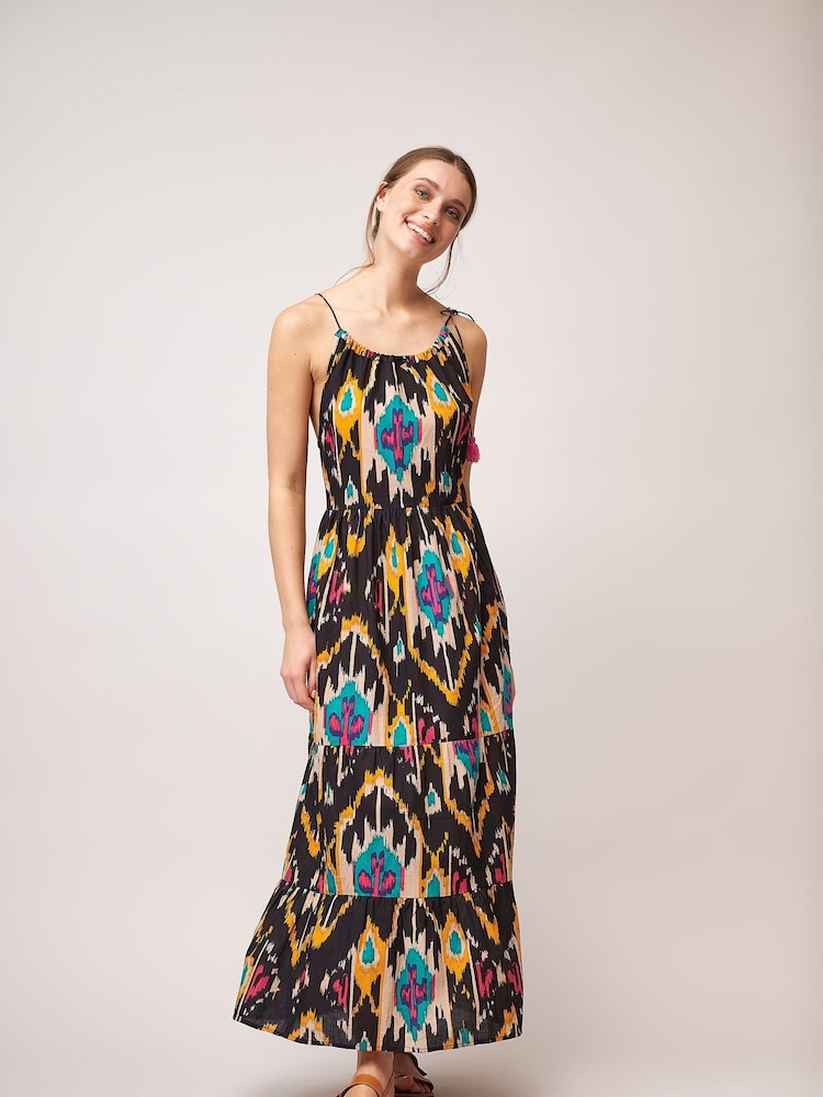 Dream Black Printed Saima Maxi Dress - Image 2 of 2