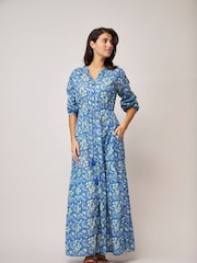 Dream Blue Nightingale Floral Maxi Dress - Image 1 of 2