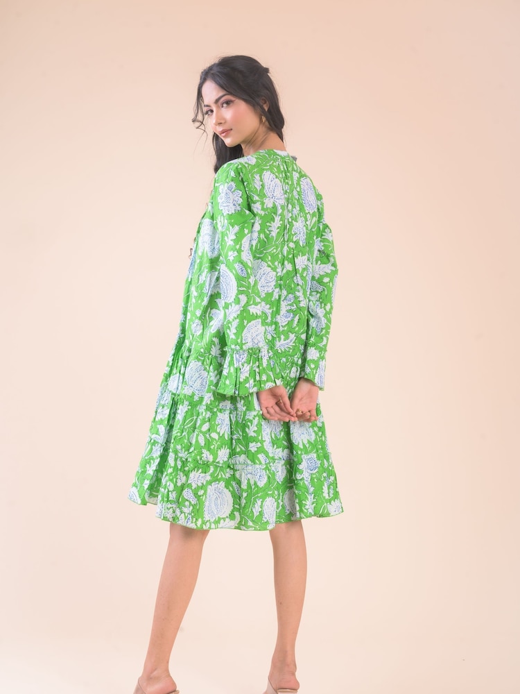 Dream Green Lobster Flower Mini Dress - Image 2 of 3