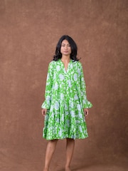 Dream Green Lobster Flower Mini Dress - Image 3 of 3