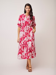 Dream Red Tuscany Button Down Maxi Dress - Image 1 of 1