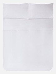 Jasper Conran London White Flat 100% Cotton 300 Thread Count Sheet - Image 2 of 4