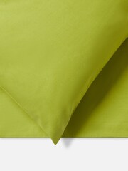 Jasper Conran London Spinach Green Flat 100% Cotton 300 Thread Sheet - Image 3 of 3
