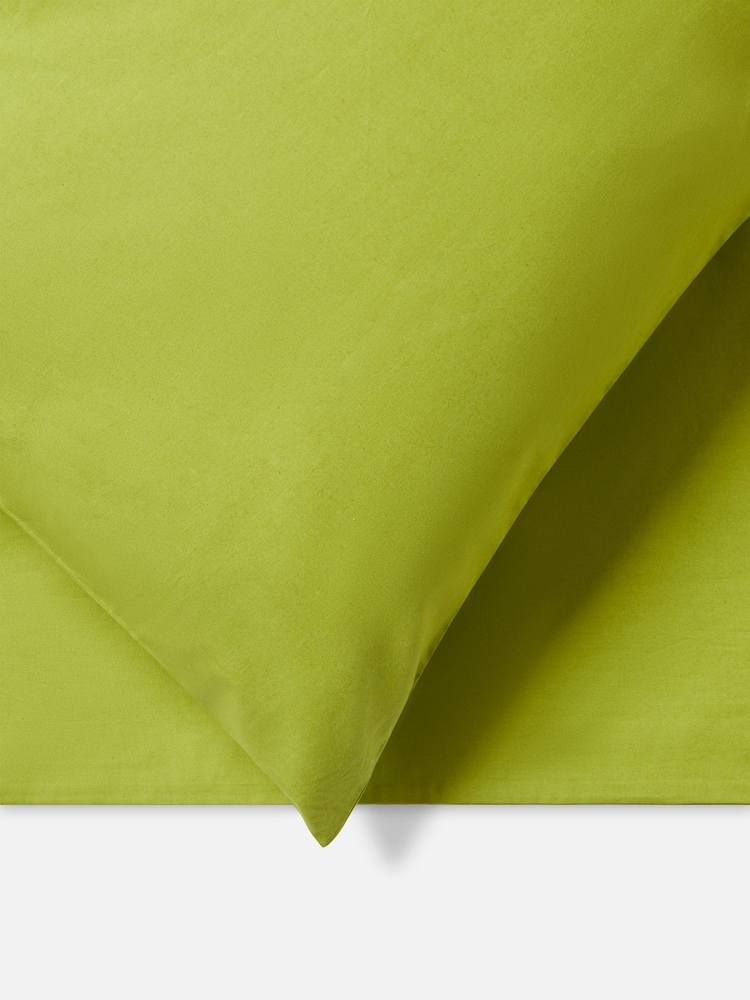 Jasper Conran London Spinach Green Flat 100% Cotton 300 Thread Sheet - Image 3 of 3