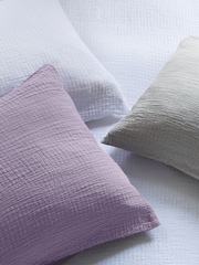Jasper Conran London Lavender Soft Textured Dobby Weave 100% Cotton Duvet Cover and Pillowcase Set - Image 3 of 6