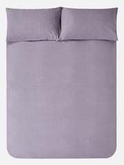 Jasper Conran London Lavender Soft Textured Dobby Weave 100% Cotton Duvet Cover and Pillowcase Set - Image 4 of 6