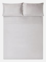 Jasper Conran London Grey 500 Thread Count SUPIMA® Flat Sheet - Image 3 of 3