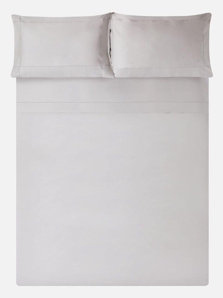 Jasper Conran London Grey 500 Thread Count SUPIMA® Flat Sheet - Image 3 of 3