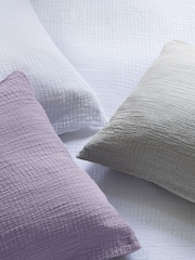 Jasper Conran London White Soft Textured Dobby Weave 100% Cotton Duvet Cover and Pillowcase Set - Image 2 of 5