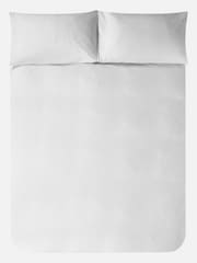 Jasper Conran London White Soft Textured Dobby Weave 100% Cotton Duvet Cover and Pillowcase Set - Image 3 of 5