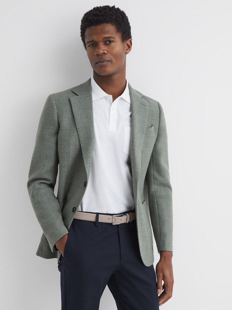 Reiss Stone Dante Suede Belt - Image 2 of 4