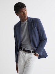 Reiss Black Grayson Leather Rivet Belt - Image 2 of 4