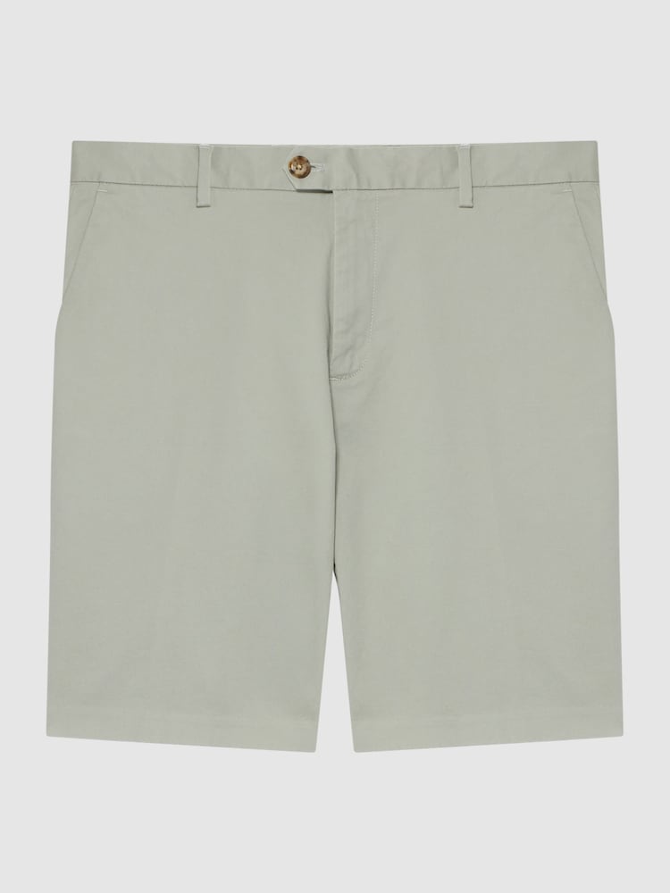 Reiss Soft Sage Wicket S Short Length Casual Chino Shorts - Image 2 of 6