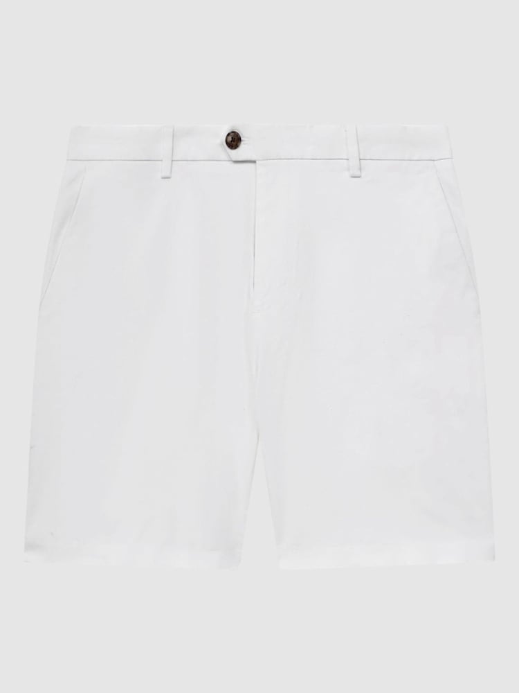 Blanco - Pantalones cortos chinos informales de estilo corto Wicket S de Reiss - Imagen 2 de 5