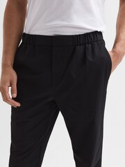 Reiss Black Lemar Technical Trousers - Image 4 of 6