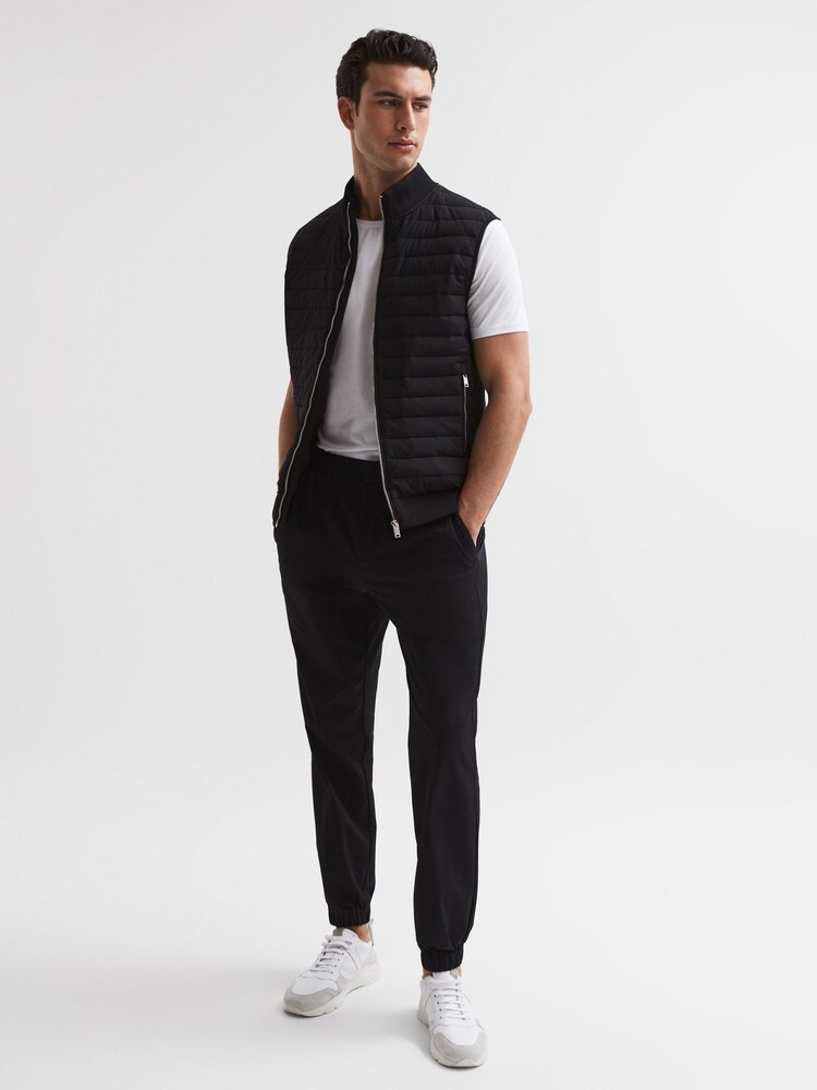Reiss Black Lemar Technical Trousers - Image 6 of 6