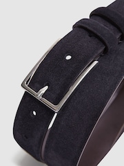Reiss Navy Dante Suede Belt - Image 4 of 4